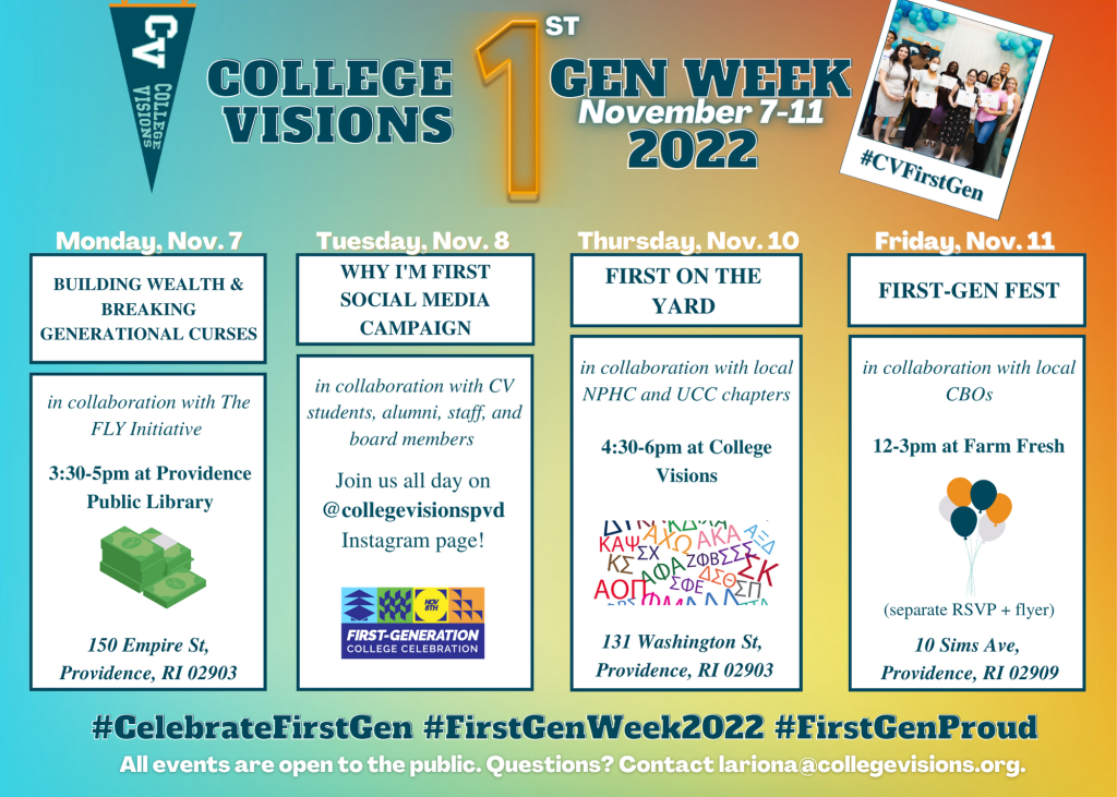 CV First-Gen Week 2022